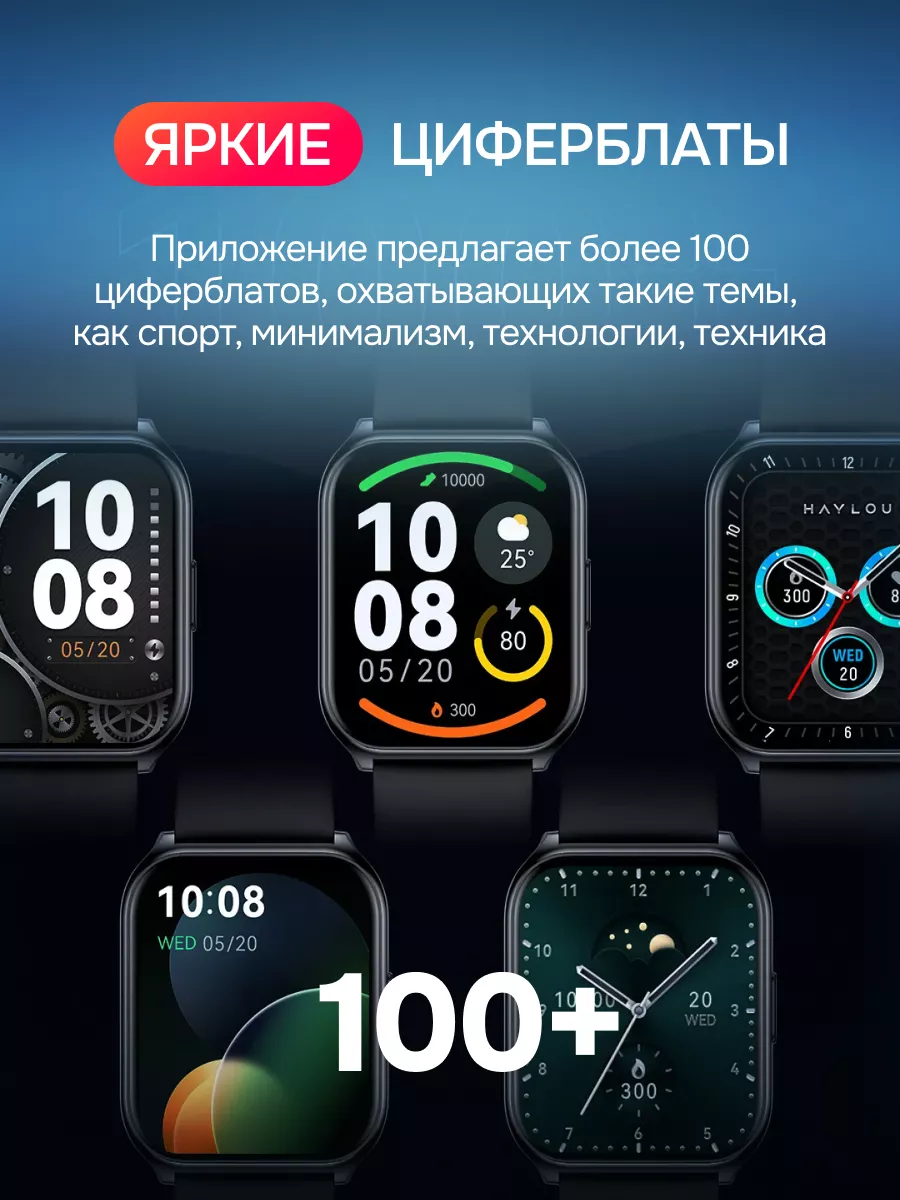 Умные смарт-часы Xiaomi Haylou Watch 2 Pro (Темно-синий)