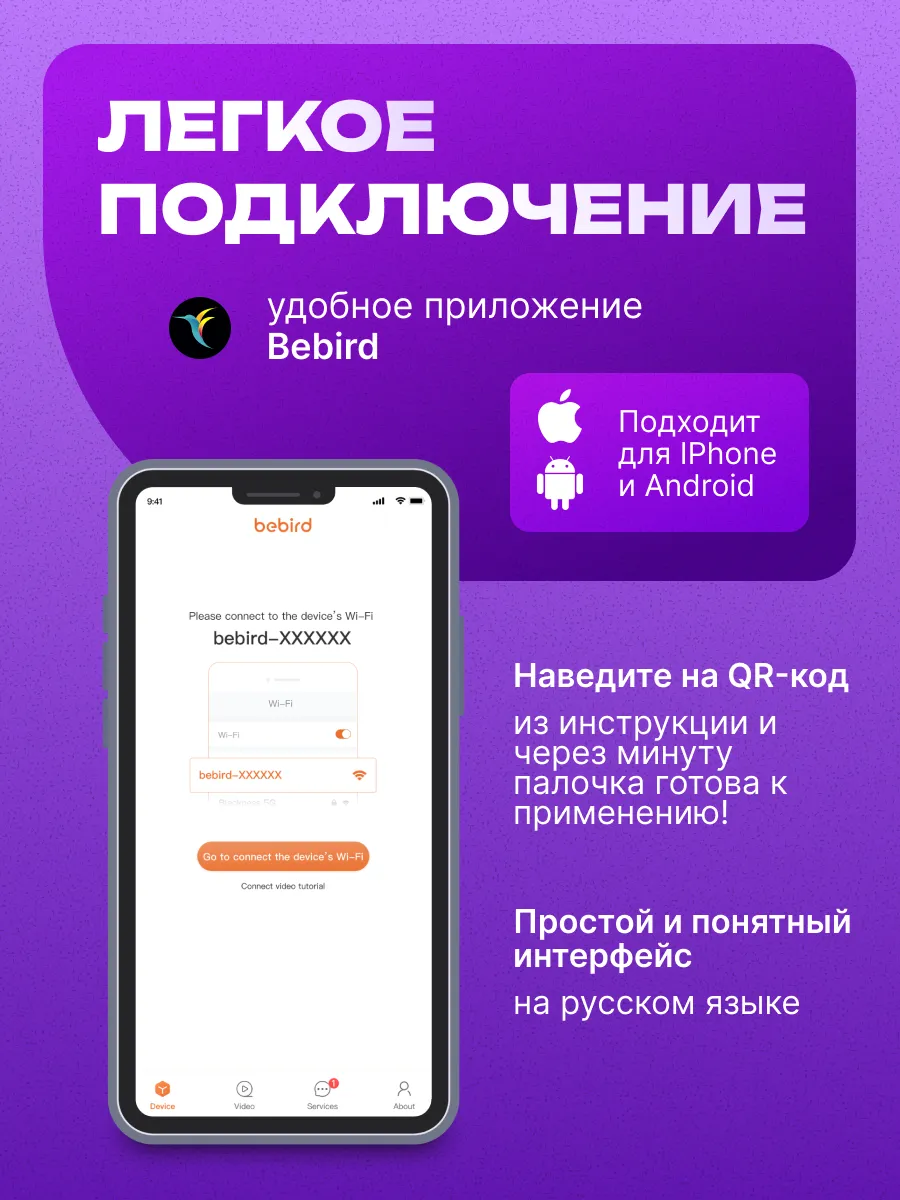 Умная ушная палочка Xiaomi Bebird Smart Visual Spoon Ear Stick R1