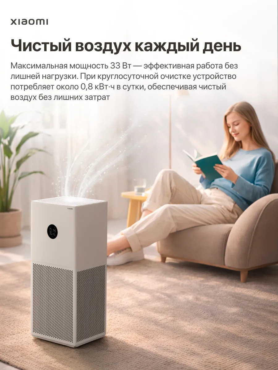 Очиститель воздуха Xiaomi Smart Air Purifier 4 Lite (AC-M17-SC) BHR5274GL - Global Version