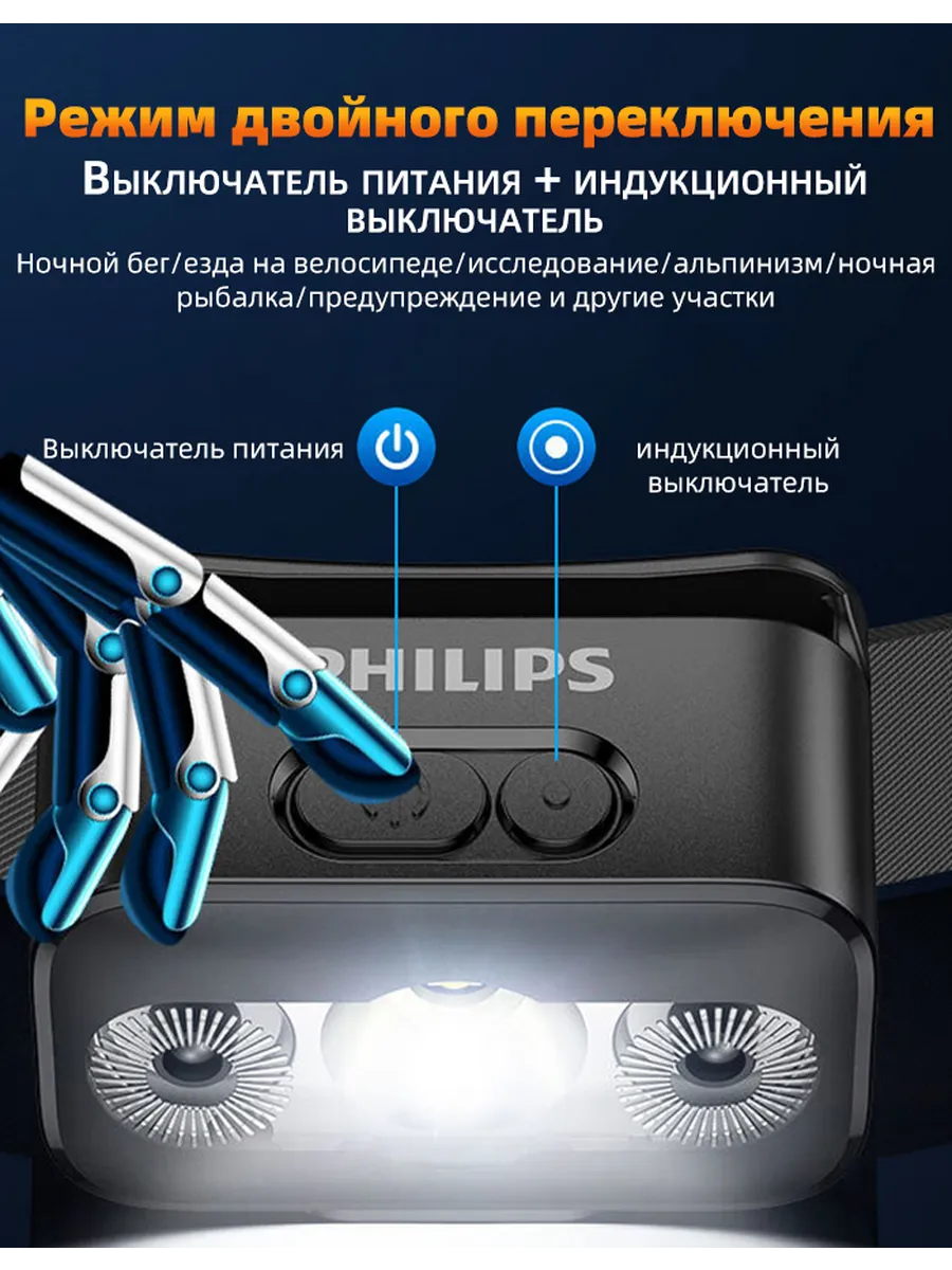 Налобный фонарик Philips SFL3153RH (220 люмен)