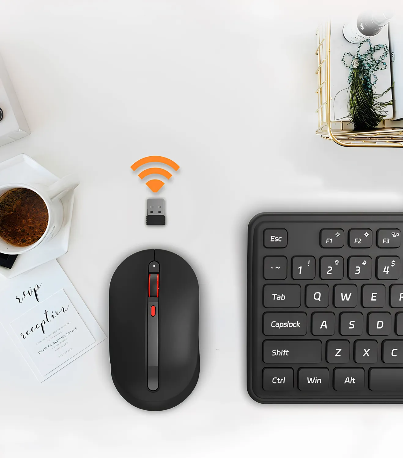 Беспроводная клавиатура с мышкой Xiaomi MIIIW Wireless Keyboard and Mouse Combo Gen 3 (MW24PB03) Черный