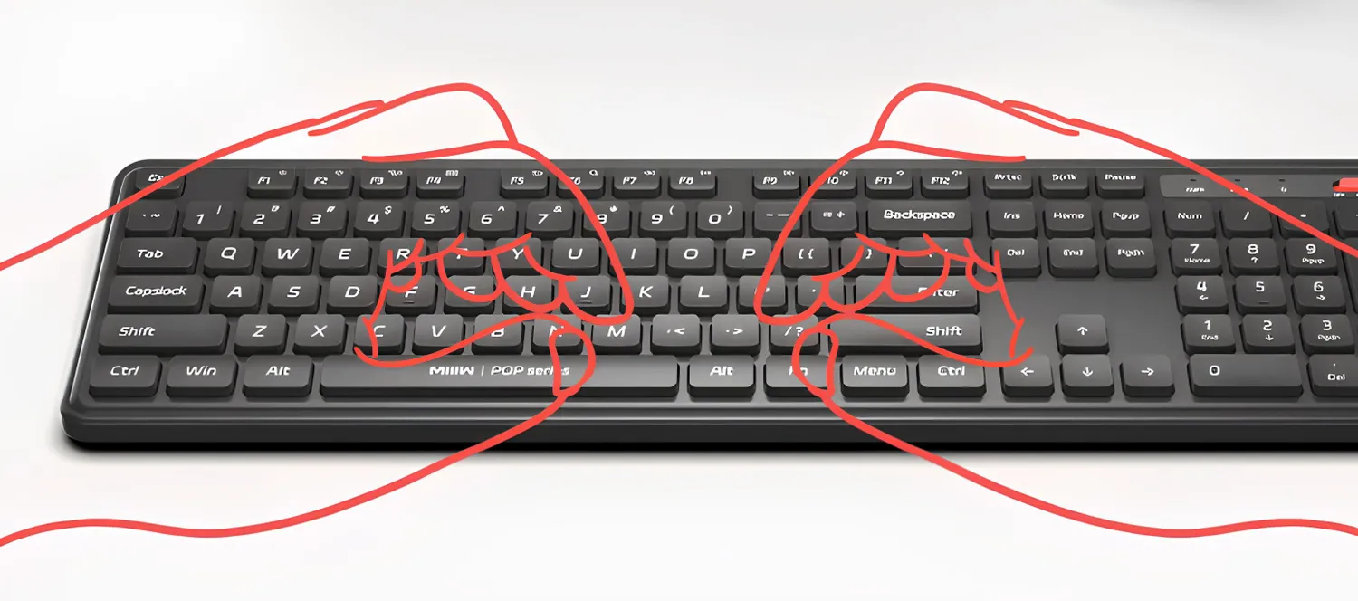 Беспроводная клавиатура с мышкой Xiaomi MIIIW Wireless Keyboard and Mouse Combo Gen 3 (MW24PB03) Черный