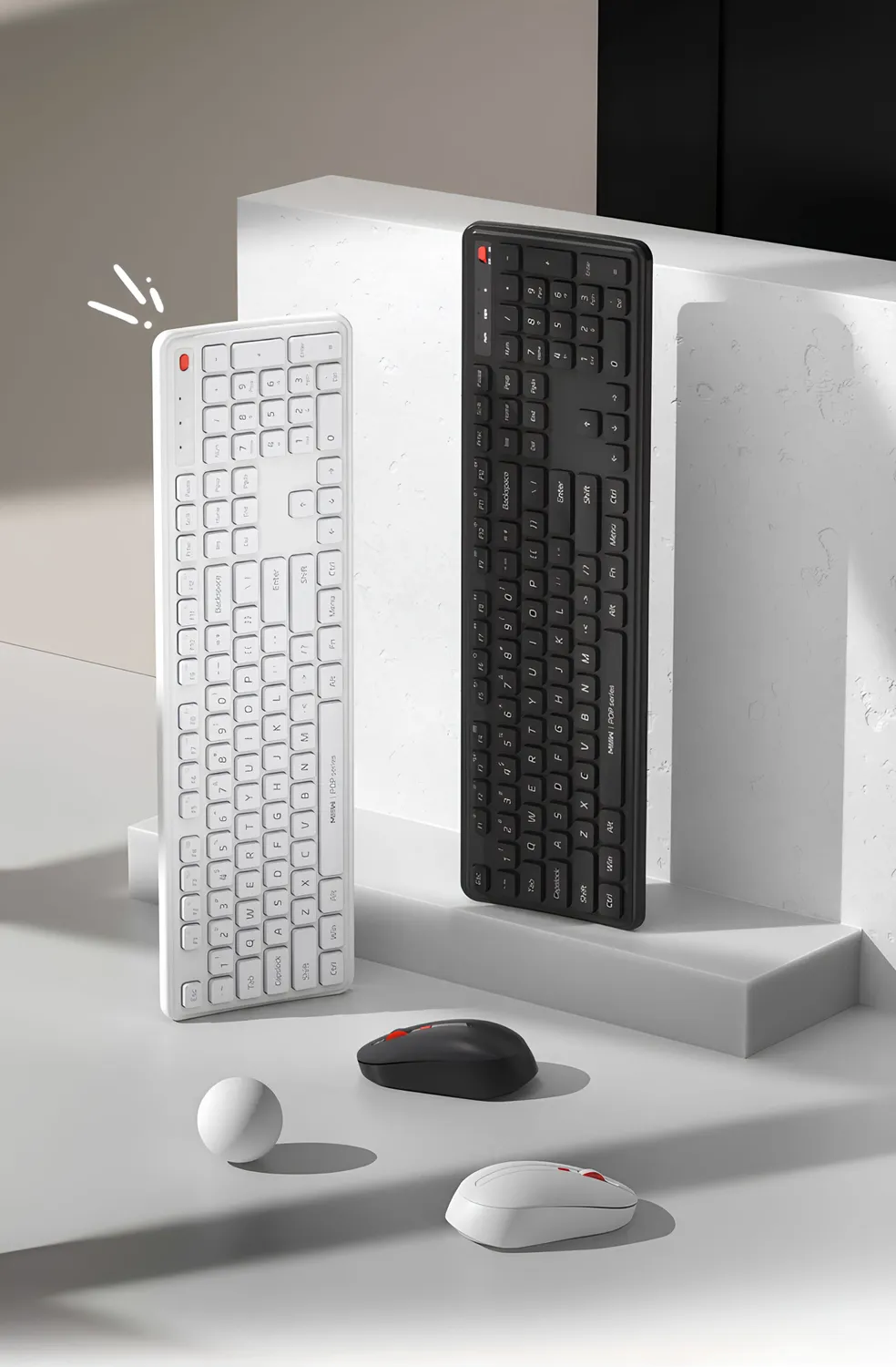 Беспроводная клавиатура с мышкой Xiaomi MIIIW Wireless Keyboard and Mouse Combo Gen 3 (MW24PB03) Черный
