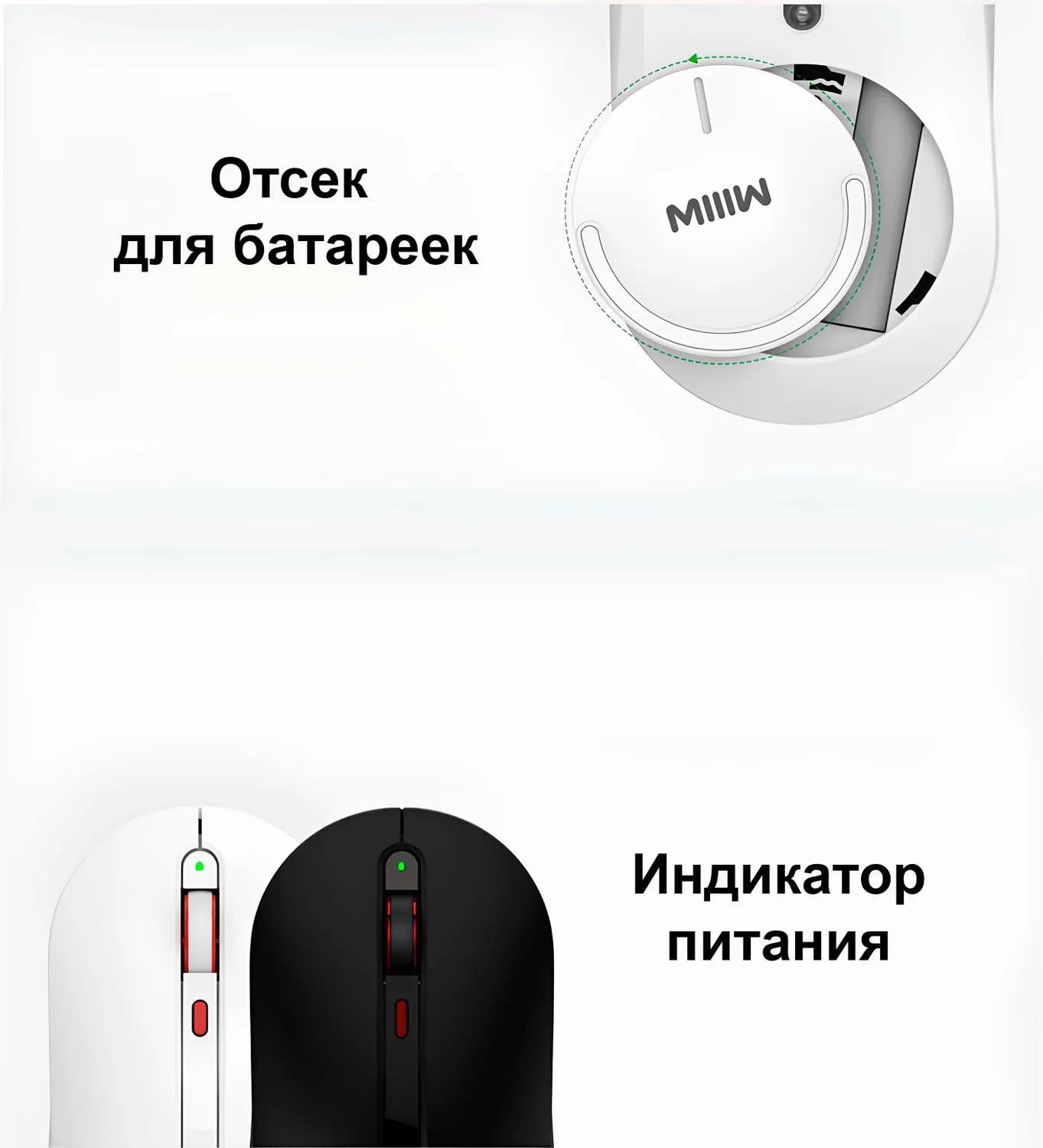 Беспроводная клавиатура с мышкой Xiaomi MIIIW Wireless Keyboard and Mouse Combo Gen 3 (MW24PB03) Черный