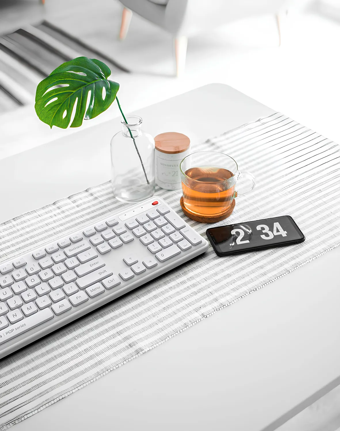 Беспроводная клавиатура с мышкой Xiaomi MIIIW Wireless Keyboard and Mouse Combo Gen 3 (MW24PB03) Белый