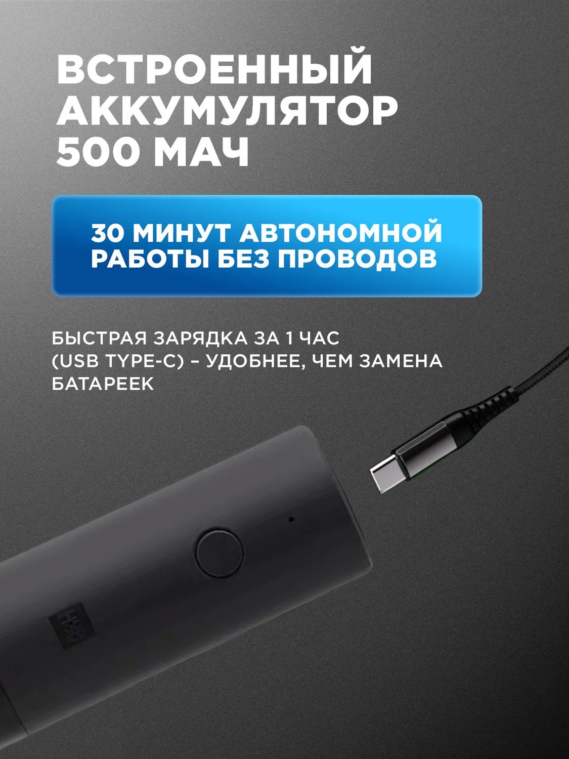 Электрическая мельница для специй Xiaomi HuoHou Electric Grinder Rechargeable (HU0200) Черный