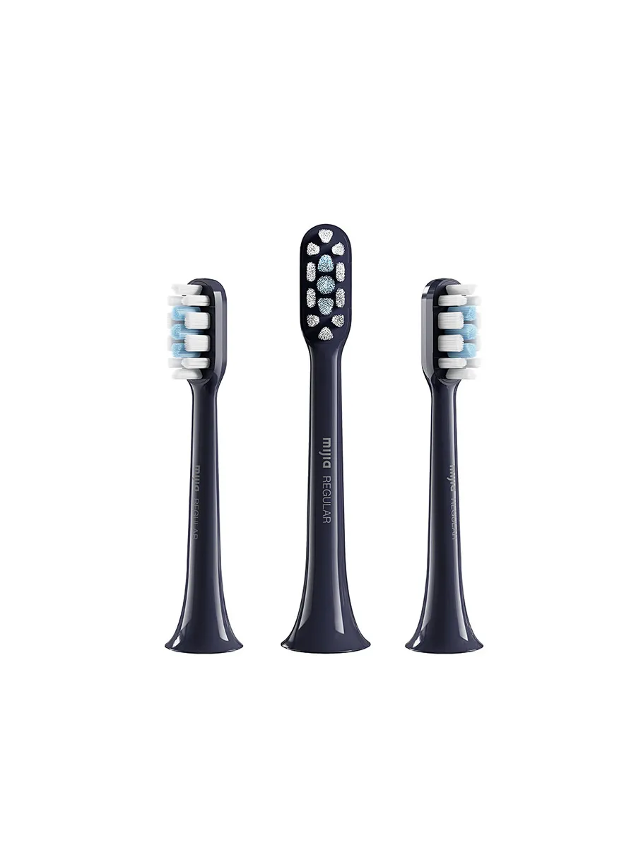Сменные насадки для зубной щетки Xiaomi Mijia Electric Toothbrush T301/T302/T501 (MBS303) Тёмно-синий / Комплект 3 штуки