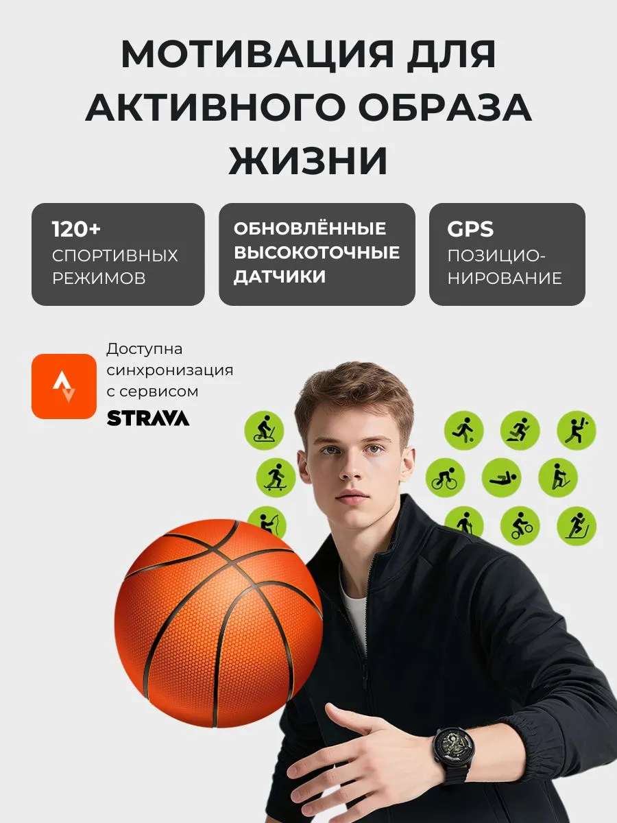 Умные смарт-часы Xiaomi Haylou Watch 4S (Черный) AMOLED 1.43"