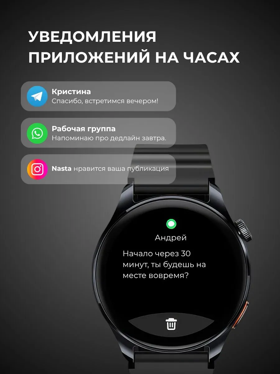 Умные смарт-часы Xiaomi Haylou Watch 4S (Черный) AMOLED 1.43"
