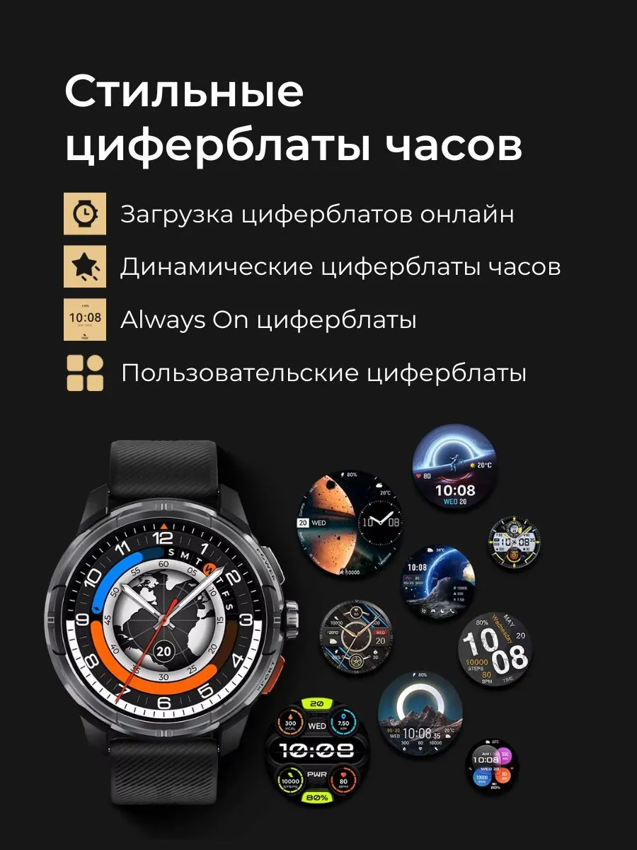 Умные смарт-часы Xiaomi Haylou Solar Ultra (Черный) AMOLED 1.6"