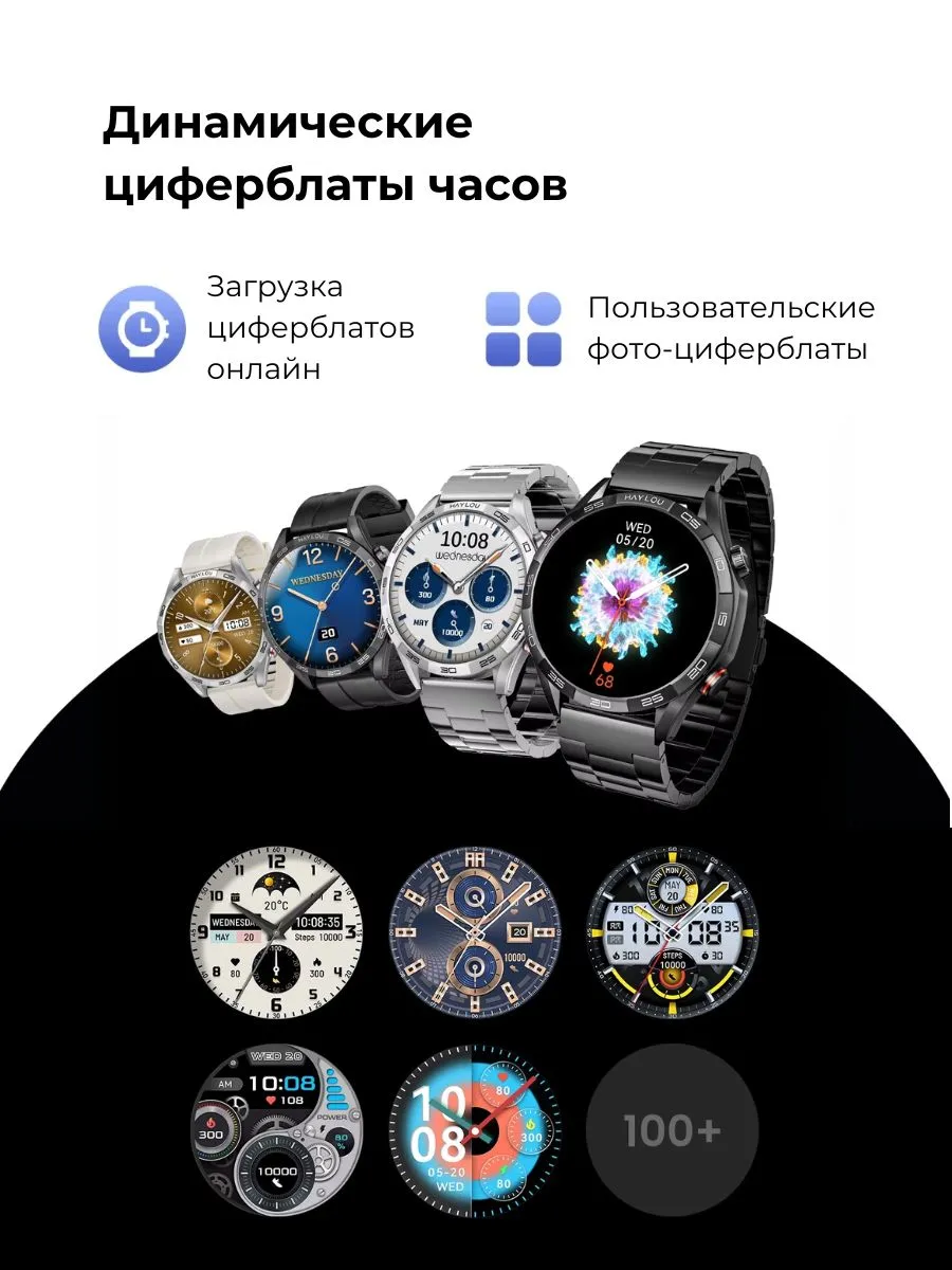 Умные смарт-часы Xiaomi Haylou Solar 5 (Черный) AMOLED 1.58"