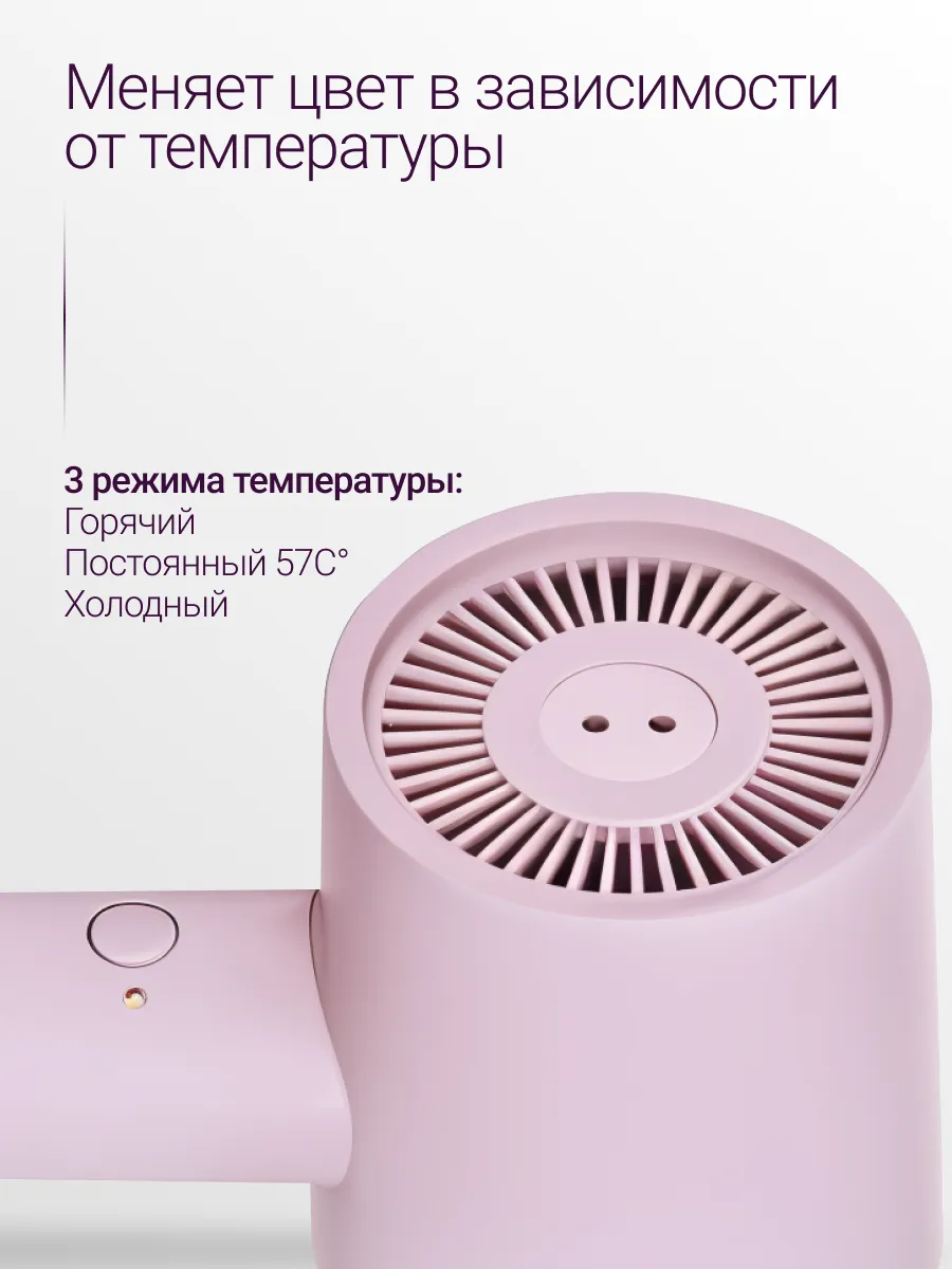 Fen Xiaomi Mijia Negative Ion Hair Dryer H301 (CMJ03ZHMV) Мягкий-сиреневый