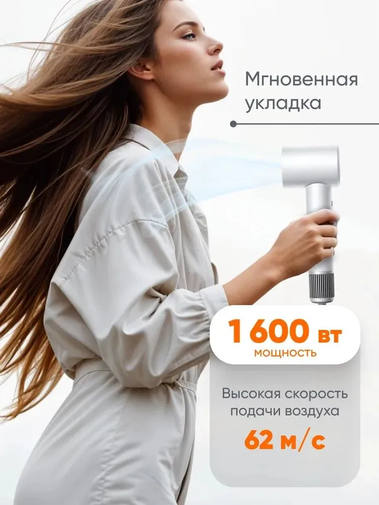 Фен Xiaomi Mijia High Speed Negative Ion Hair Dryer H501SE (GSH509LFW) Молочно-белый