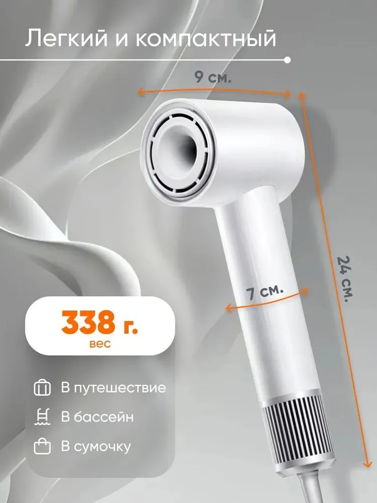 Фен Xiaomi Mijia High Speed Negative Ion Hair Dryer H501SE (GSH509LFW) Молочно-белый