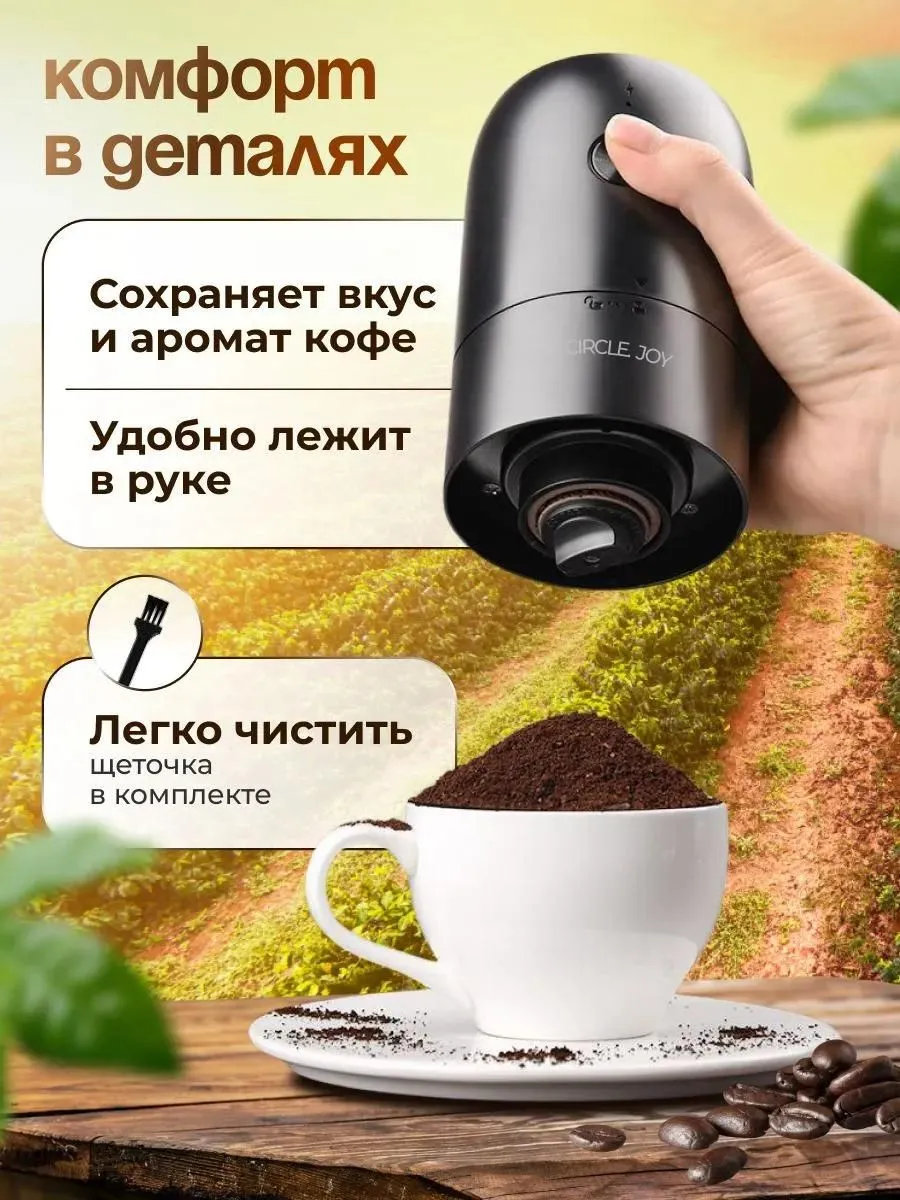 Кофемолка электрическая Xiaomi Circle Joy Loka Electric Coffee Beam Grinder (CJ-EG07) Черный