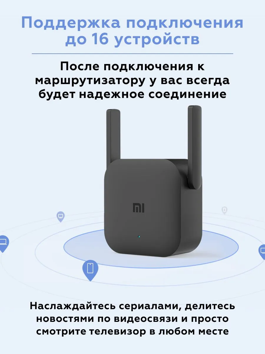 Усилитель сигнала Xiaomi Wi-Fi Range Extender Pro (R03) Global Version
