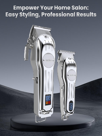 Профессиональный беспроводной набор для стрижки волос Sejoy Professional Men's Electric Clipper Set (Машинка для стрижки + Триммер)