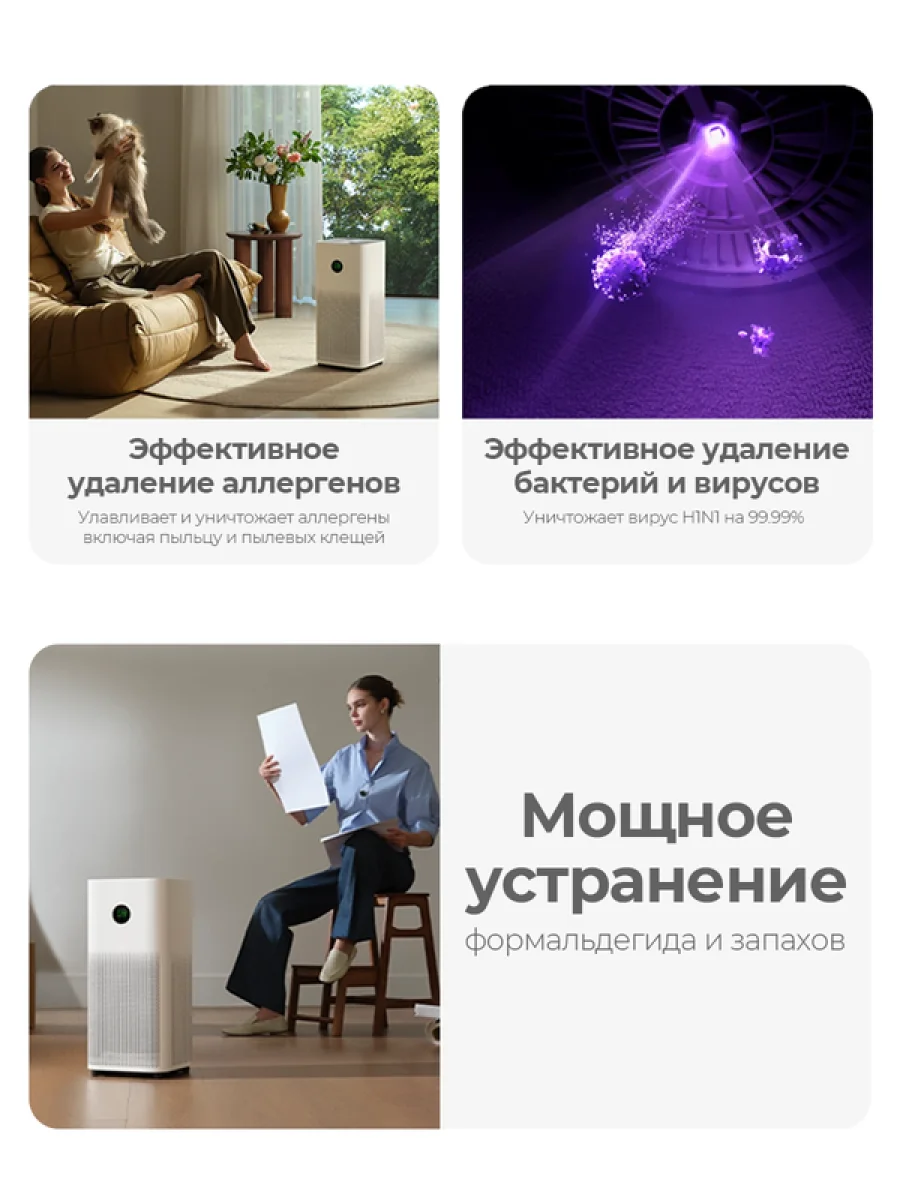 Очиститель воздуха Xiaomi Smart Air Purifier 6 - Global Version