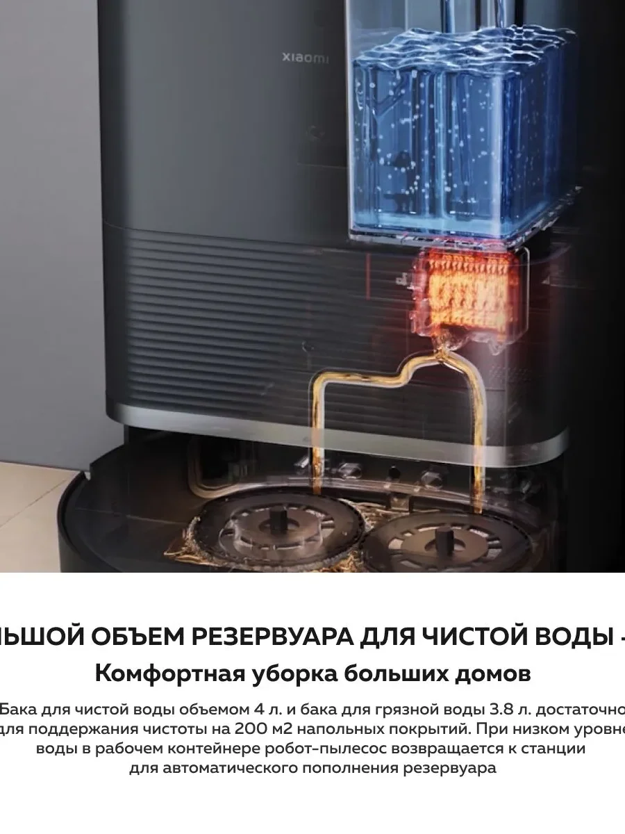 Робот-пылесос Xiaomi Robot Vacuum X20 Max (Черный)