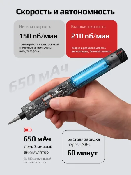 Аккумуляторная отвертка Xiaomi AtuMan Duka E2 Electric Precisoon Screwdriver Set 25 in 1