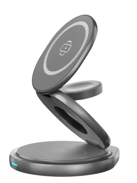 Беспроводное зарядное устройство ZGA WX05 360° Rotation and Folding 3 in 1 Magnetic 15W