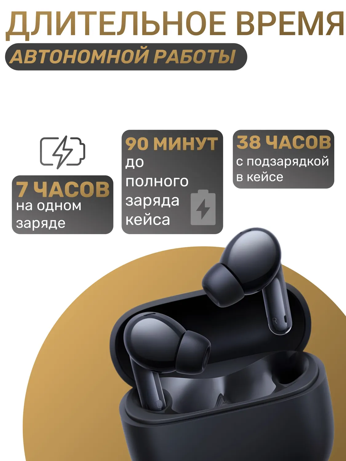 Наушники Redmi Buds 6 Lite (Чёрный)