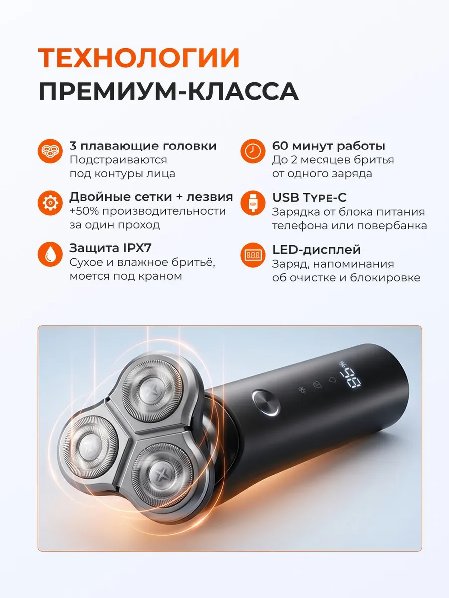 Электробритва Xiaomi Mijia Electric Shaver S500