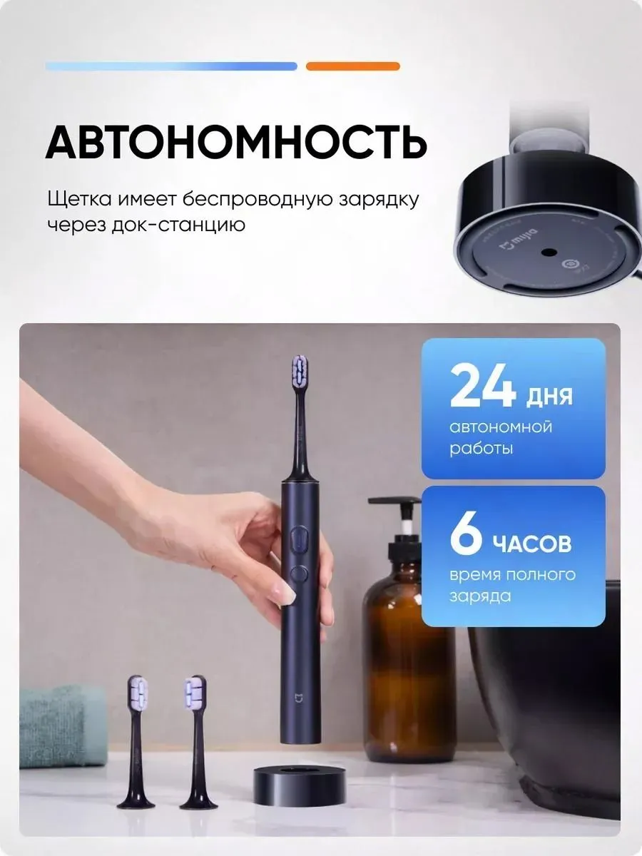 Электрическая зубная щетка Xiaomi Mijia T700 Electric Toothbrush (Тёмно-синий) CN Version