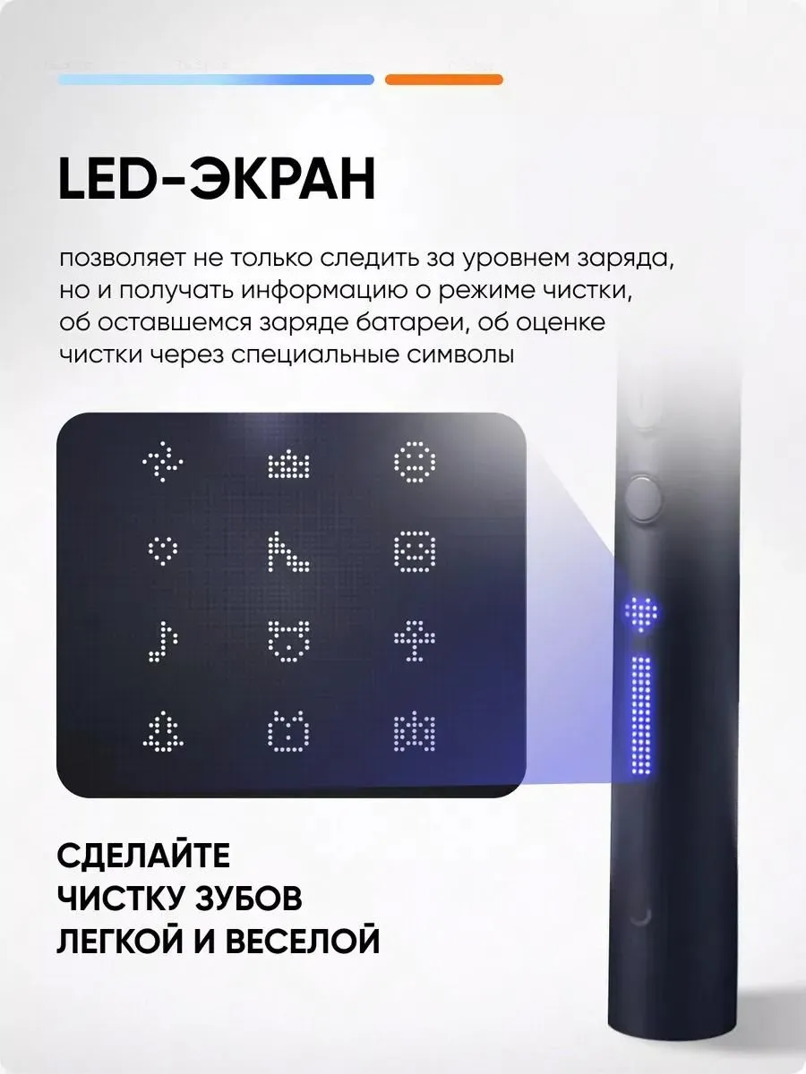 Электрическая зубная щетка Xiaomi Mijia T700 Electric Toothbrush (Тёмно-синий) CN Version