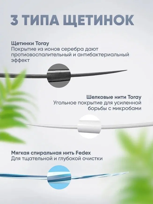 Набор зубных щеток Xiaomi Doctor Bei Bass Method Toothbrush (NUN4006RT) 4 шт + кейс