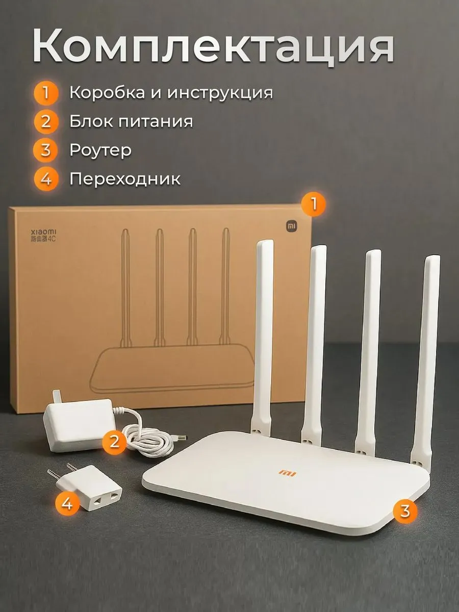 Wi-Fi роутер Xiaomi Mi Router 4C (China Version)